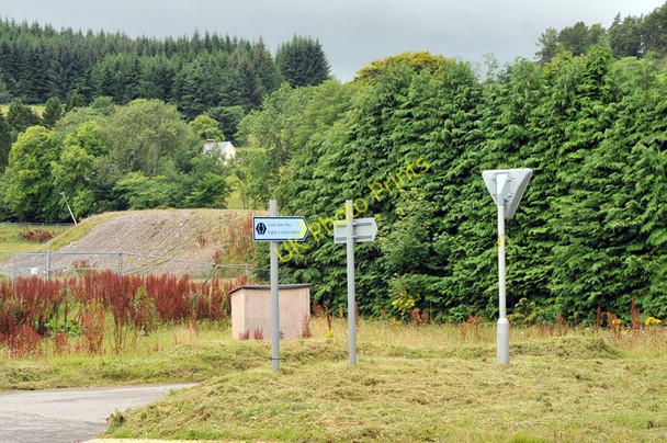 Photo 6"x4" Sign marking the Great Glen Way Leachkin c2010
