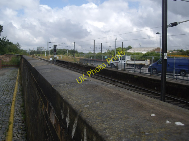 Photo 6"x4" Wall separating Pensbury Lane from main line north Darlington c2010