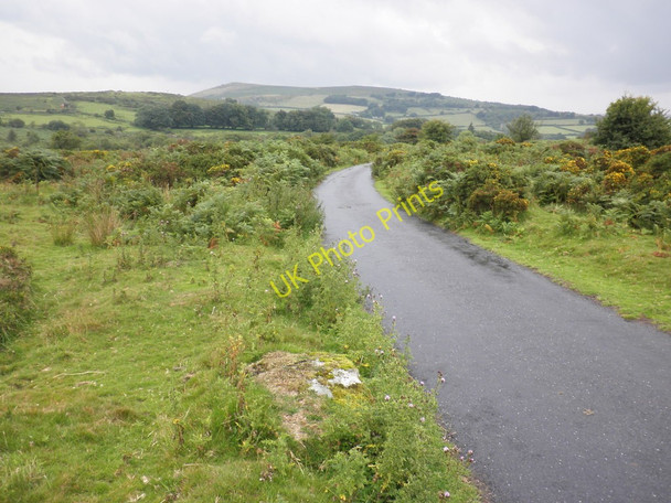 Photo 6"x4" Narrow road, across Hayne Down Water\/SX7580 c2010