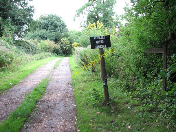 Photo 6"x4" Access road to Church Farm, Hethel Hethel c2010