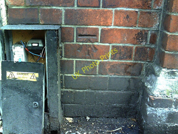 Photo 6"x4" Benchmark on Trinity Road wall Bristol c2010