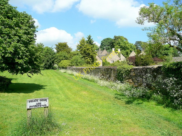 Photo 6"x4" Footpath to Stratton church Cirencester c2010