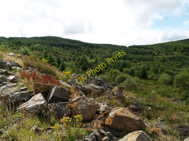 Photo 6"x4" Scrapheap at Gravel Pit in Glengap Forest Fore Hill of Glengap c2010
