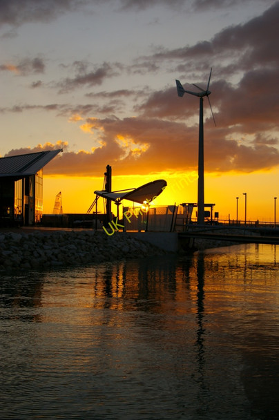 Photo 6"x4" Wind Turbine at Portland Marina, Portland, Dorset Fortuneswell c2010