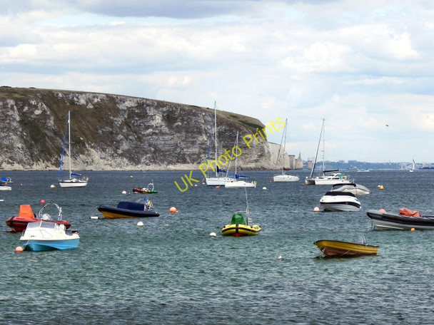Photo 6"x4" Swanage Bay and Ballard Point Studland c2010