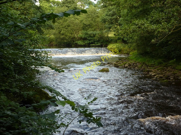 Photo 6"x4" River Wyre upstream of Street Bridge Dolphinholme c2010