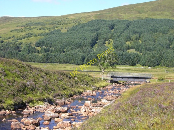 Photo 6"x4" The Kyle Line crossing Allt Mhartuin near Inver Achnasheen\/Achadh na Sine c2009