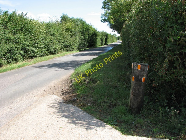 Photo 6"x4" View east along Bunwell Road by Heron Farm Black Carr\/TM0995 c2010
