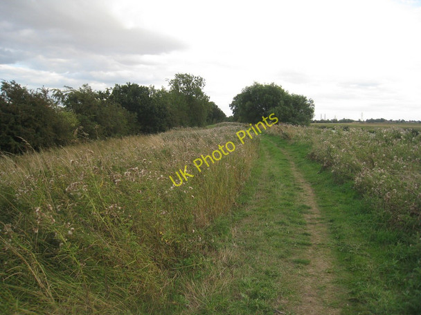 Photo 6"x4" Path alongside the New River Ancholme Brigg c2010