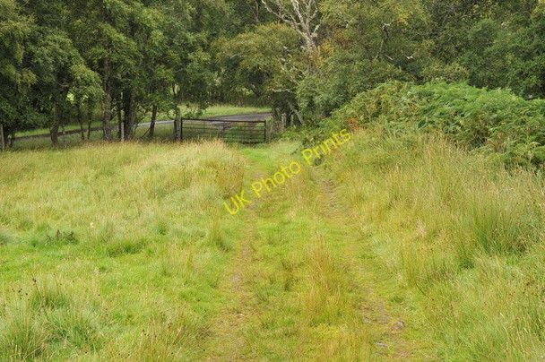 Photo 6"x4" Hill track meets the public road near Gruinards Dounie\/NH5690 c2010