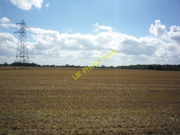 Photo 6"x4" Pylons and farmland Deighton\/SE6244 c2010
