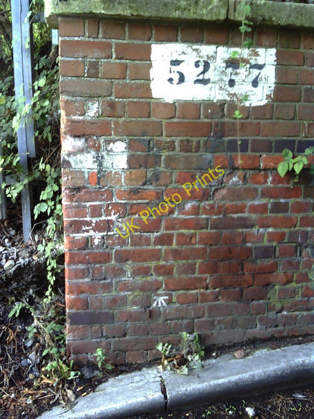 Photo 6"x4" Benchmark on Cow Lane bridge Didcot c2010