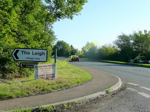 Photo 6"x4" A38 at The Leigh; a small collection of signs The Leigh c2010