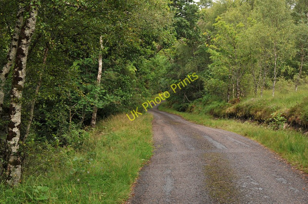 Photo 6"x4" Road through Glen Loy Muirshearlich c2010