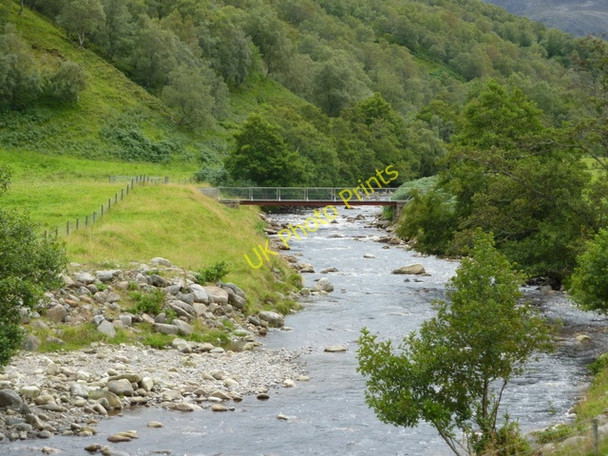 Photo 6"x4" Footbridge across Water of Glencalvie Amatnatua c2010