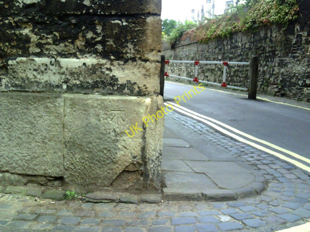 Photo 6"x4" Benchmark at junction of New College Lane and Queens Lane Oxford\/SP5106 c2010