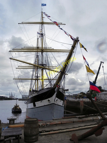 Photo 6"x4" SV Glenlee (The Tall Ship at Glasgow Harbour) Yorkhill c2010