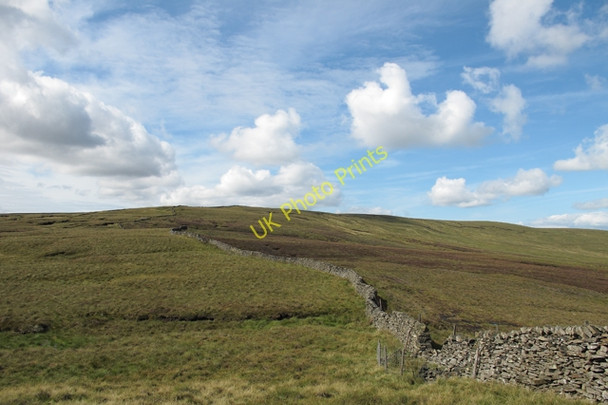 Photo 6"x4" Watershed wall on Cold Stone Catlow Fell c2010