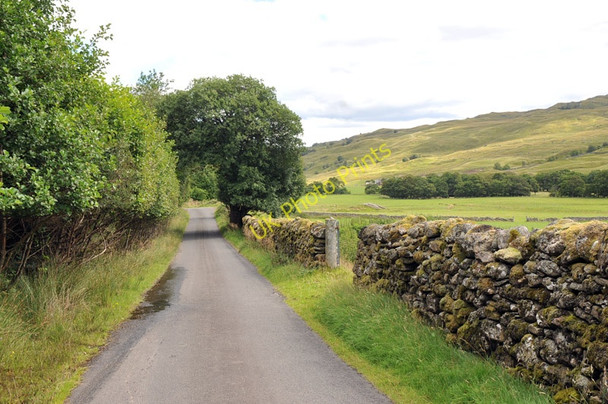 Photo 6"x4" Road through Glen Lochay near High Botaurnie River Lochay c2010