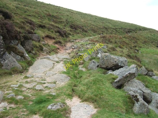 Photo 6"x4" Track leading out of Knack Mine Ford Steeperton Tor c2010