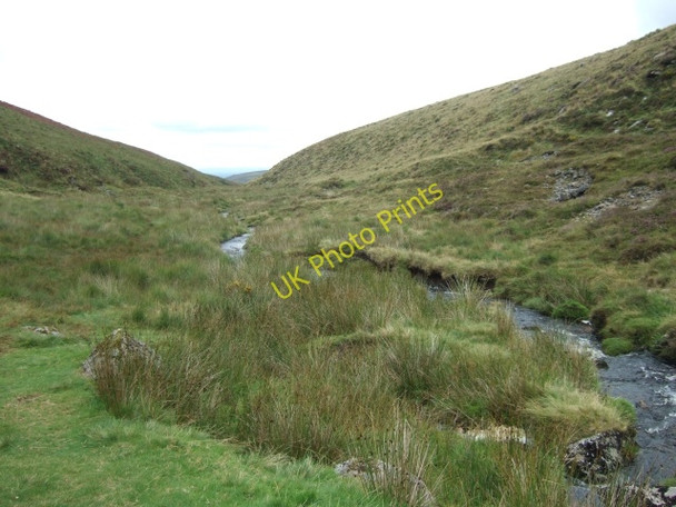 Photo 6"x4" River Taw valley at Knack Mine Ford Steeperton Tor c2010
