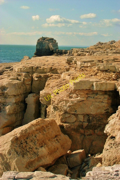 Photo 6"x4" Portland Bill Rocks Southwell\/SY6870 c2001