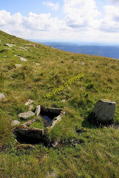 Photo 6"x4" Stone Trough, Walna Scar Road Scar Head c2010