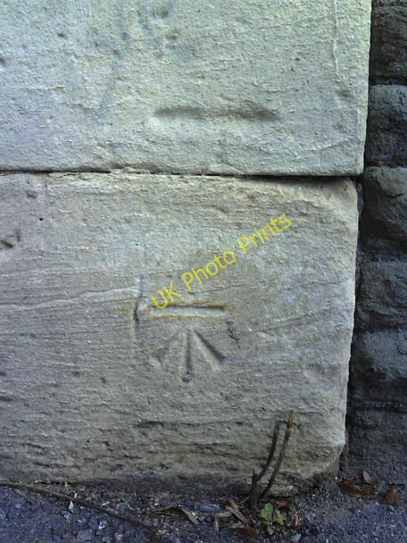 Photo 6"x4" Benchmark on wall pier in Cattle Market Road Barton Hill\/ST6072 c2010