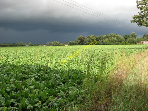Photo 6"x4" Black clouds over Besthorpe Attleborough\/TM0495 c2010