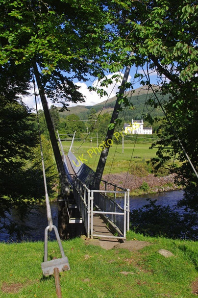 Photo 6"x4" Suspension bridge, Inverawe Brochroy c2010