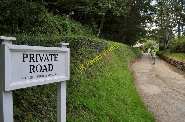 Photo 6"x4" A footpath which passes along the driveway to Saunton Court Saunton c2010