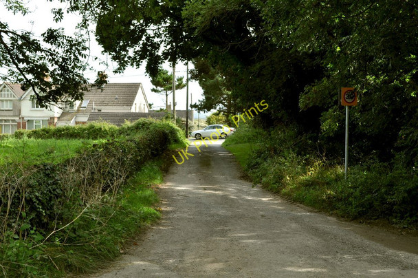 Photo 6"x4" Hannaburrow Lane approaching the B3231 Saunton c2010