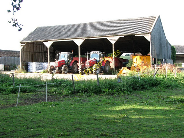 Photo 6"x4" Tractor shed at Hall Farm, Wortham Magpie Green c2010