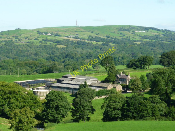 Photo 6"x4" View NNW from land on Heaton House Farm Rushton Spencer c2010