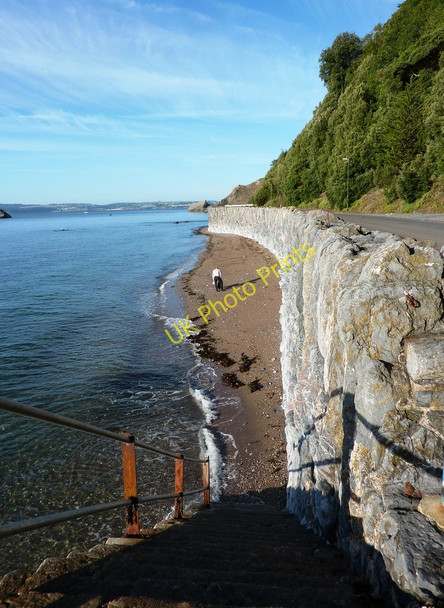 Photo 6"x4" Steps down to Meadfoot beach Torquay c2010