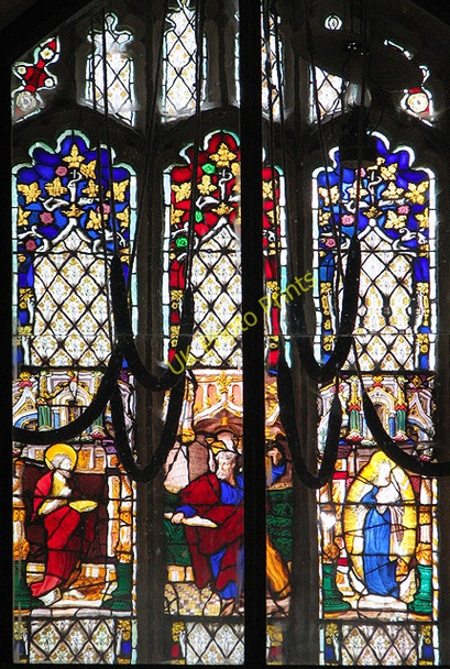 Photo 6"x4" St Andrew's church in Honingham - west window Honingham c2010