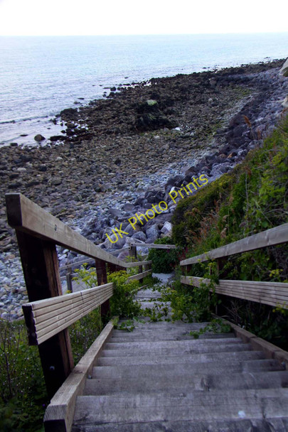 Photo 6"x4" Steps to the beach Ventnor c2010