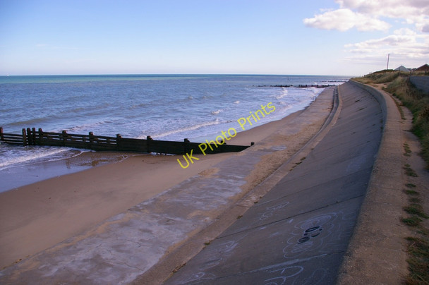 Photo 6"x4" Bacton Beach, Norfolk Bacton Green\/TG3434 c2009