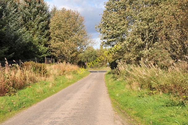 Photo 6"x4" Minor road near Grange Hall and junction with the B9011 Forres c2010