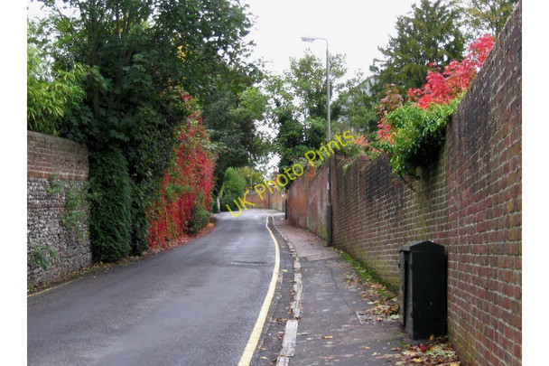Photo 6"x4" Autumnal colours in Warren Road, looking southeast Guildford c2010