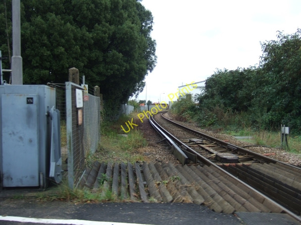 Photo 6"x4" Single track railway at Lymington Lymington c2010