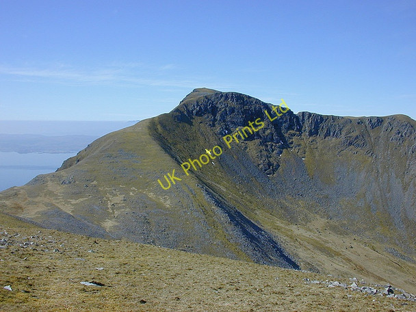 Photo 6"x4" Beinn Sgritheall's ridge from its eastern top Arnisdale c2003