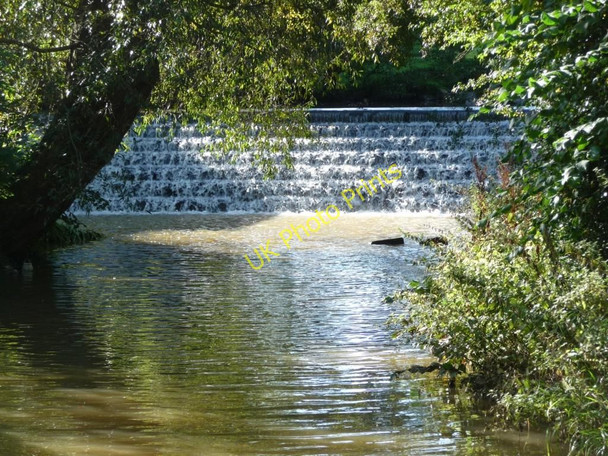 Photo 6"x4" Weir on the River Leven Great Ayton c2010