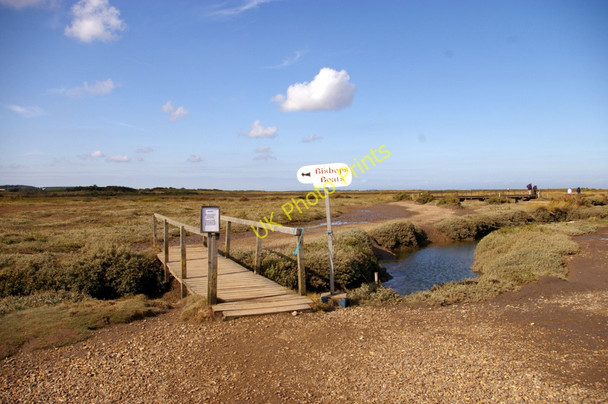 Photo 6"x4" Bridge over Creek, Morston, Norfolk Morston c2009