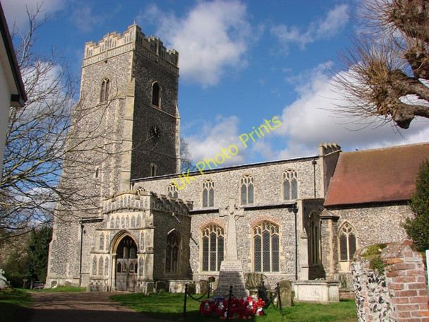 Photo 6"x4" Ixworth St Mary\u00e2\u0080\u0099s church Grimstone End c2008