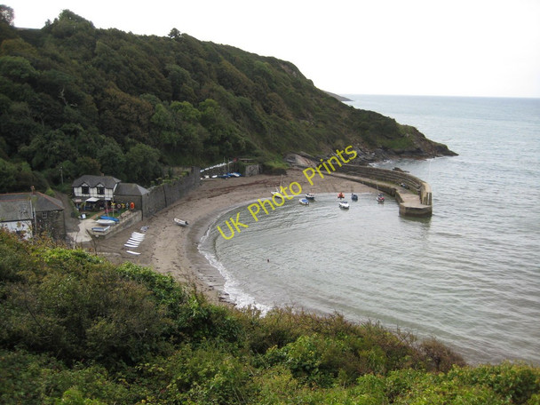 Photo 6"x4" Polkerris Harbour Polkerris c2010