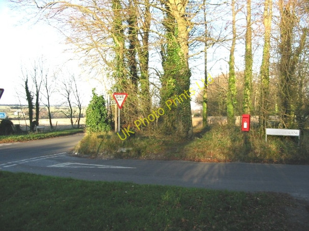 Photo 6"x4" Junction of Singledge Lane with Coldred Road Coldred c2007