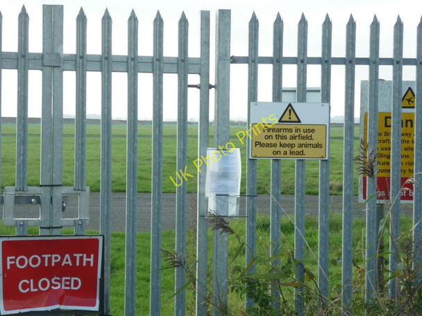 Photo 6"x4" A footpath across the runway is closed for a few weeks Brough\/SE9326 c2010