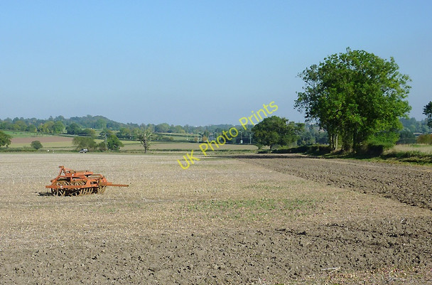 Photo 6"x4" Farmland north of Trescott, Staffordshire Trescott c2010