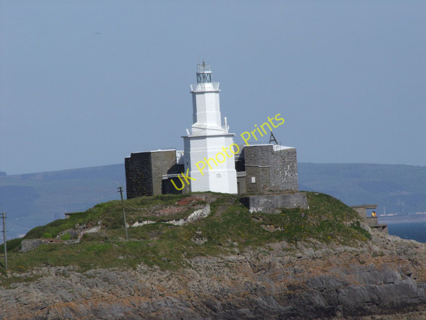 Photo 6"x4" Mumbles Lighthouse Kna c2009